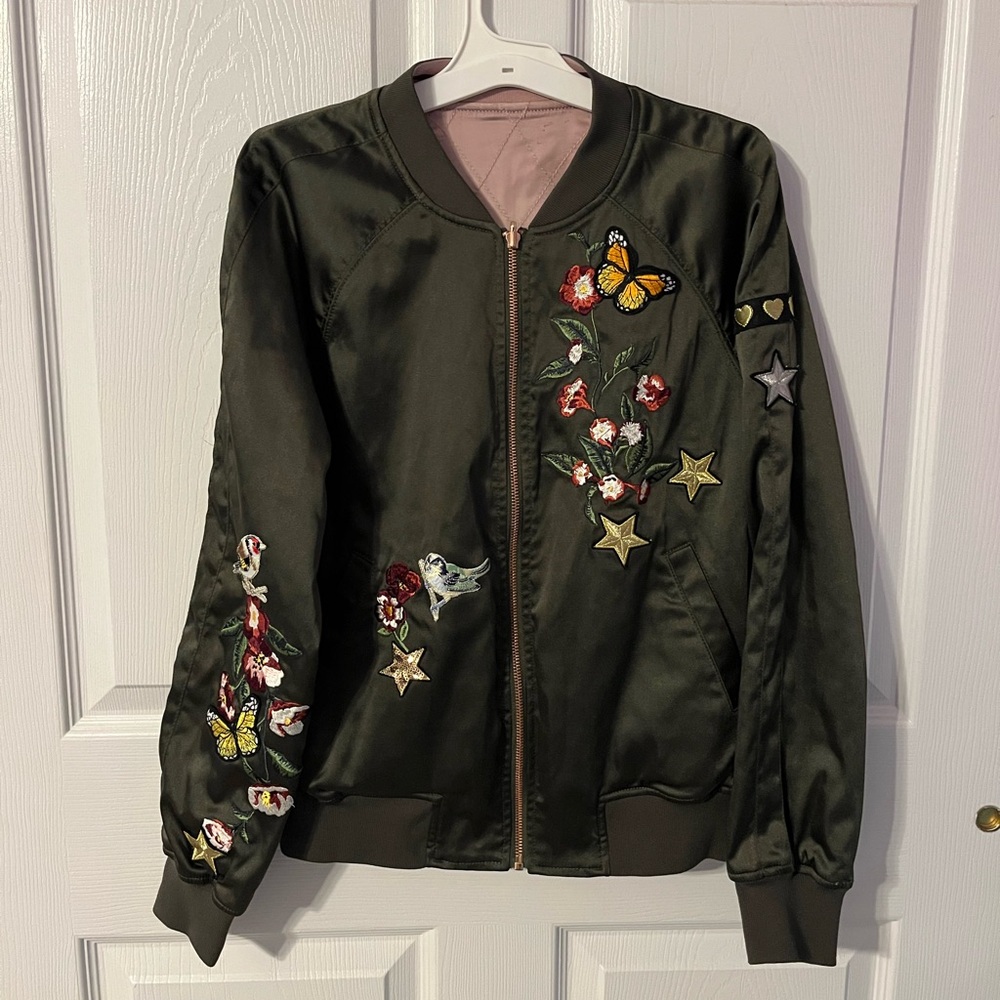 Express reversible bomber style jacket
